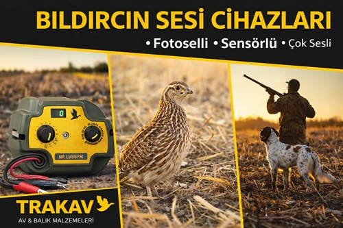 Tek Sesli Bıldırcın Ses Cihazı Fotoselli 12V Av Çağırıcı | Trakav