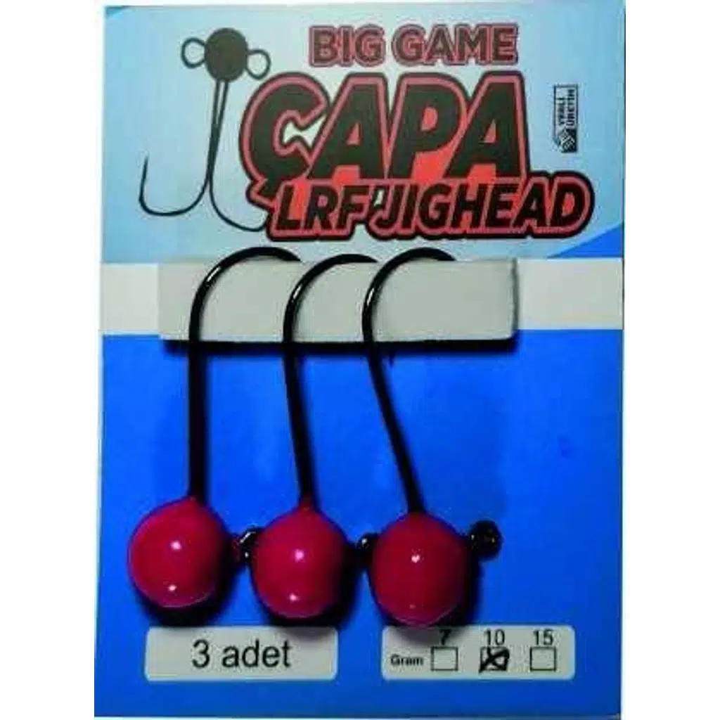 ÇAPA JİGHEAD BİG GAME 3/0 İĞNE KIRMIZI 1 Adet 