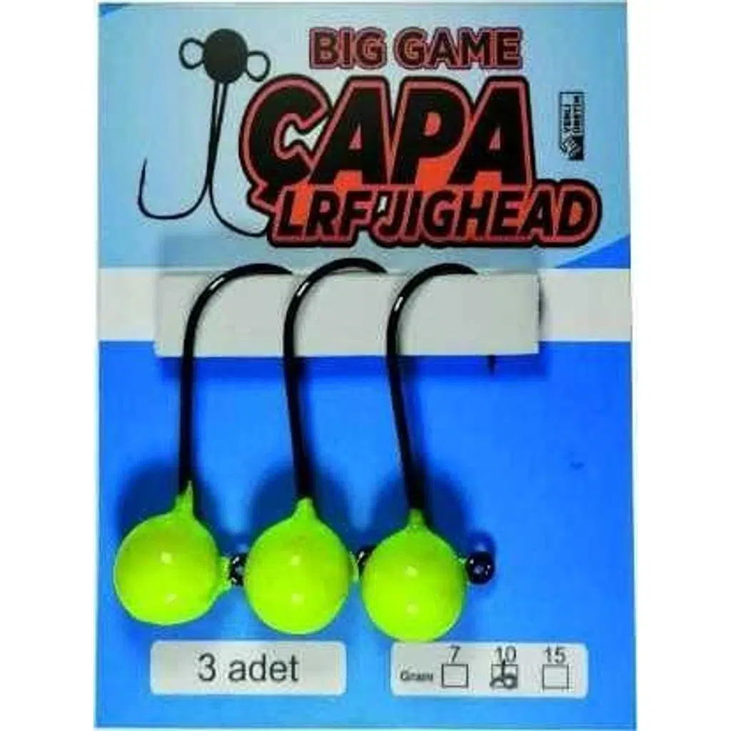 ÇAPA JİGHEAD BİG GAME 3/0 İĞNE SARI 1 Adet 
