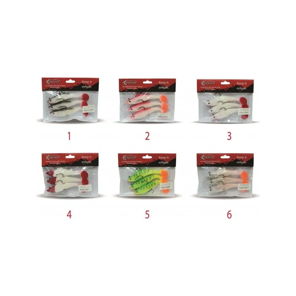 Captain 3567 Cracker Soft 10cm Levrek Turna Silikonu 3`lü Set Captain 3567 Cracker Soft 10cm Levrek Turna Silikonu 3`lü Set