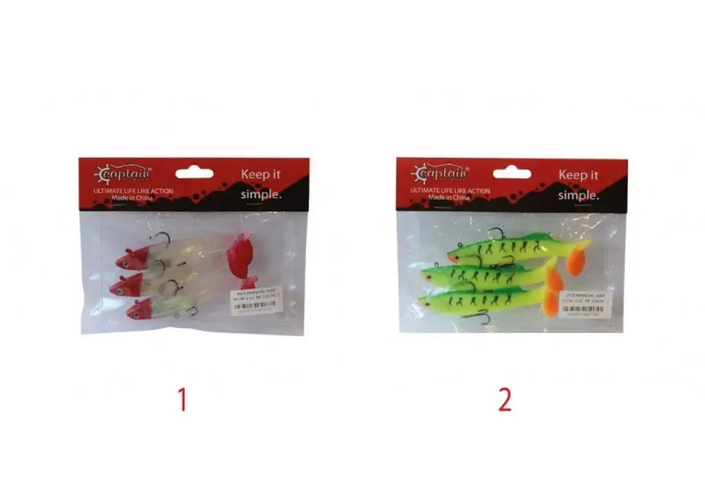 Captain 3575 Perfecto Soft 10cm Turna Silikonu 3`lü Paket Suni Balık Captain 3575 Perfecto Soft 10cm Turna Silikonu 3`lü Paket Suni Balık