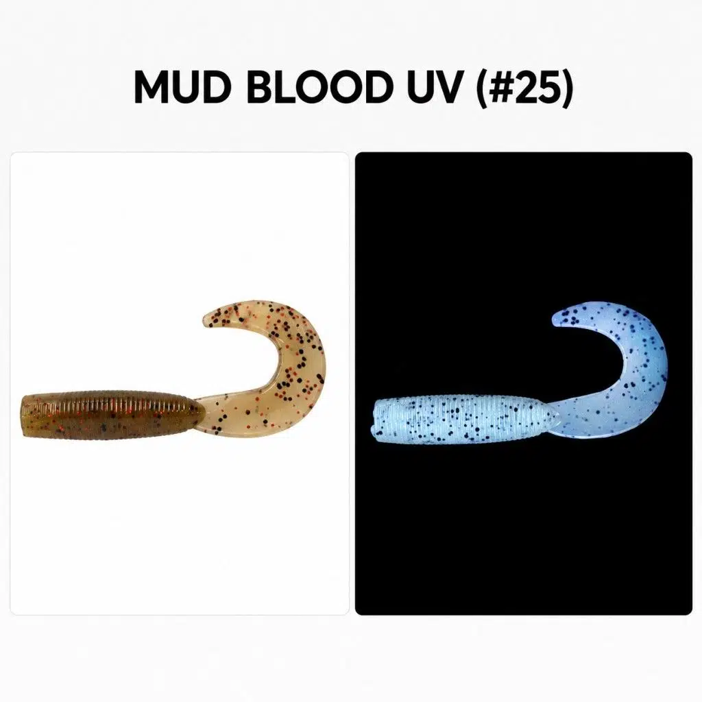 Daiwa Bait Junkie Grub 6.35 cm Silikon Yem - Mud Blood UV (#25)