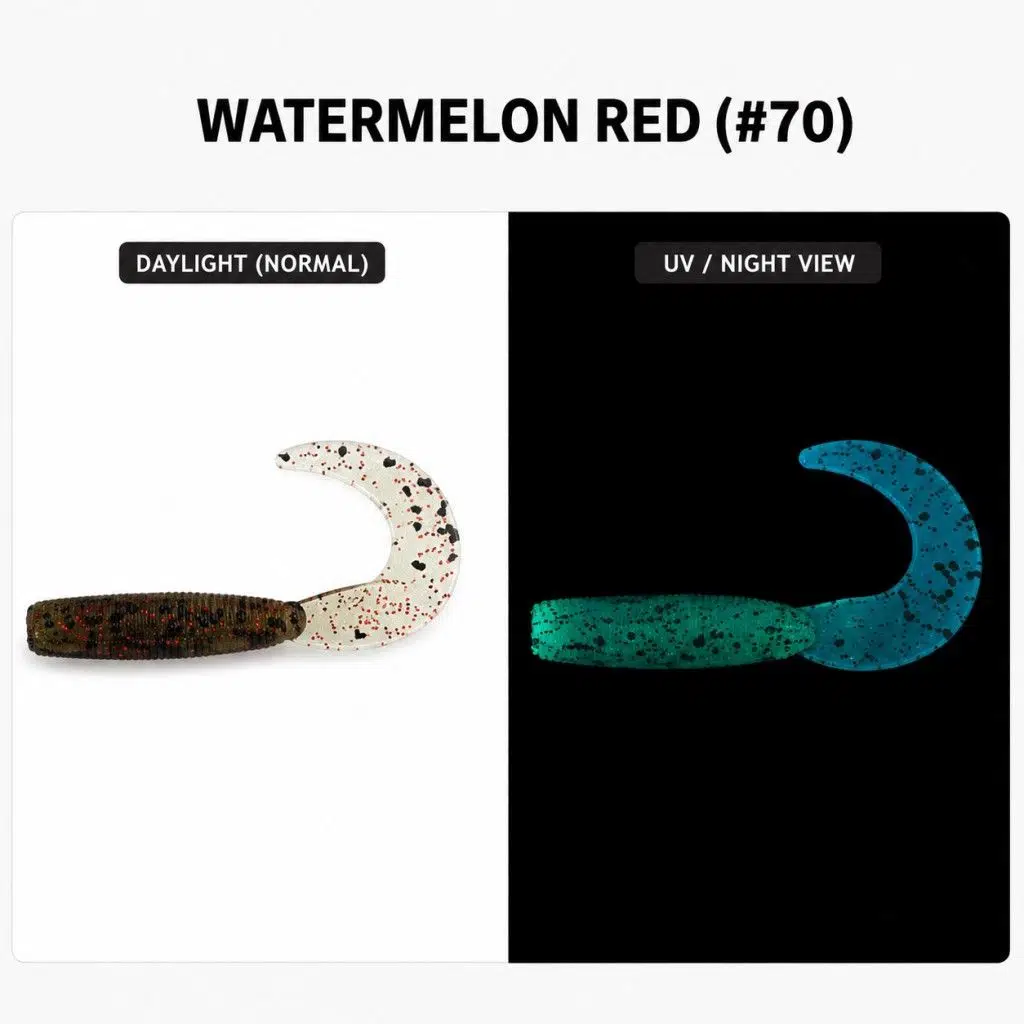 Daiwa Bait Junkie Grub 6.35 cm Silikon Yem - Watermelon Red (#70)