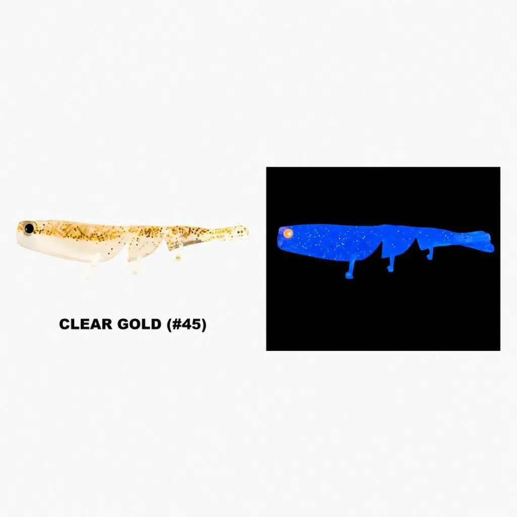 Daiwa Bait Junkie Prawn 6 Cm Silikon Karides Yem - Clear Gold