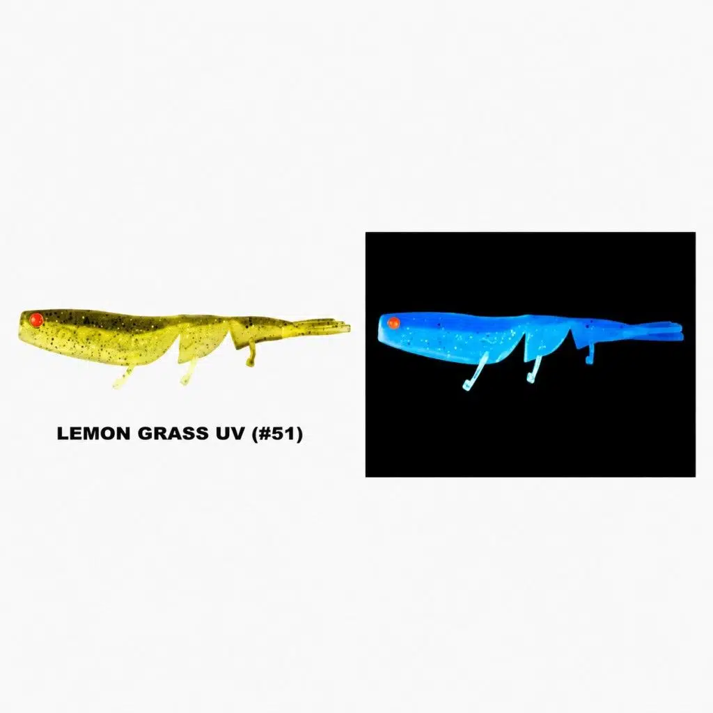 Daiwa Bait Junkie Prawn 6 Cm Silikon Karides Yem - Lemon Grass UV