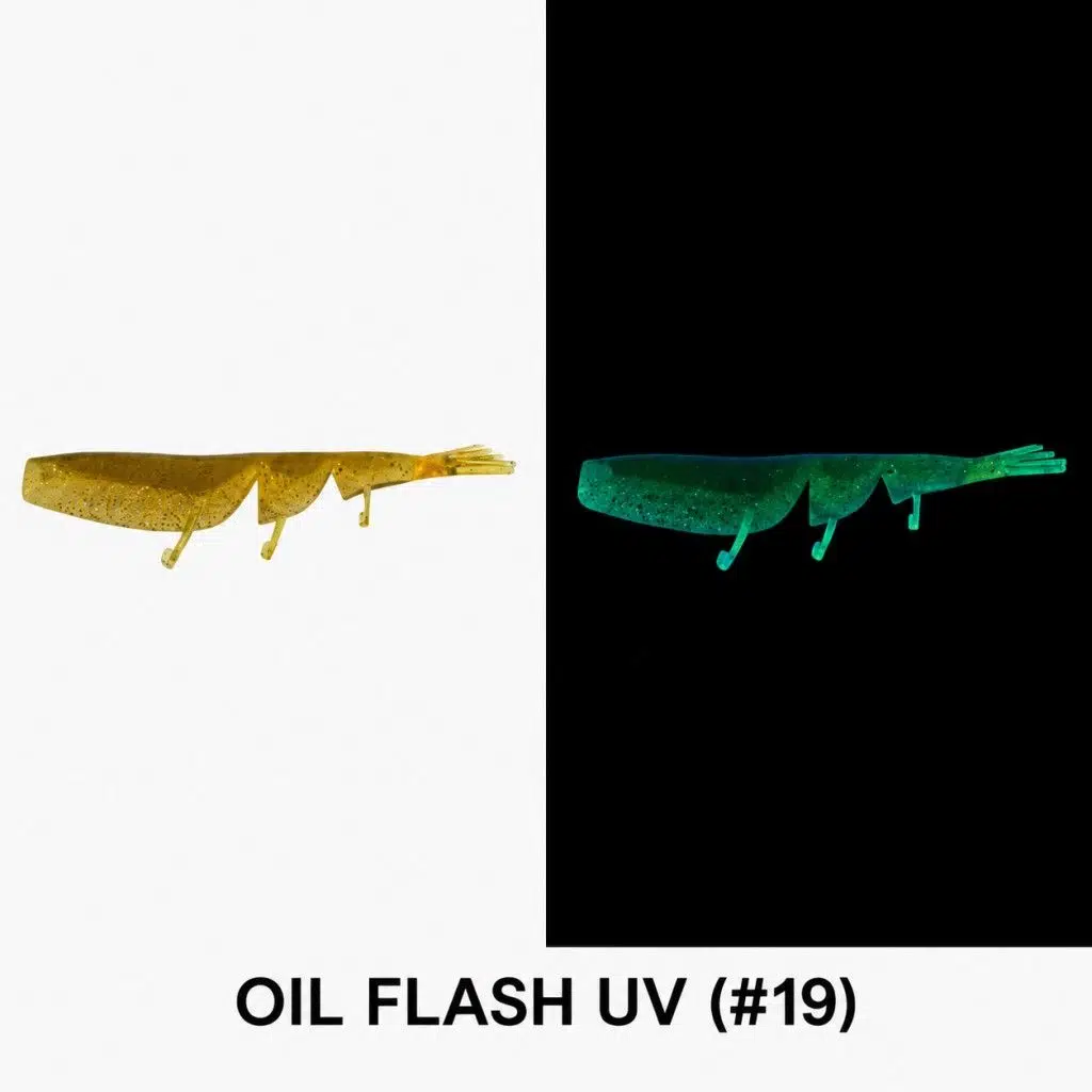 Daiwa Bait Junkie Prawn 7.6 Cm Silikon Karides Yem - Oil Flash UV