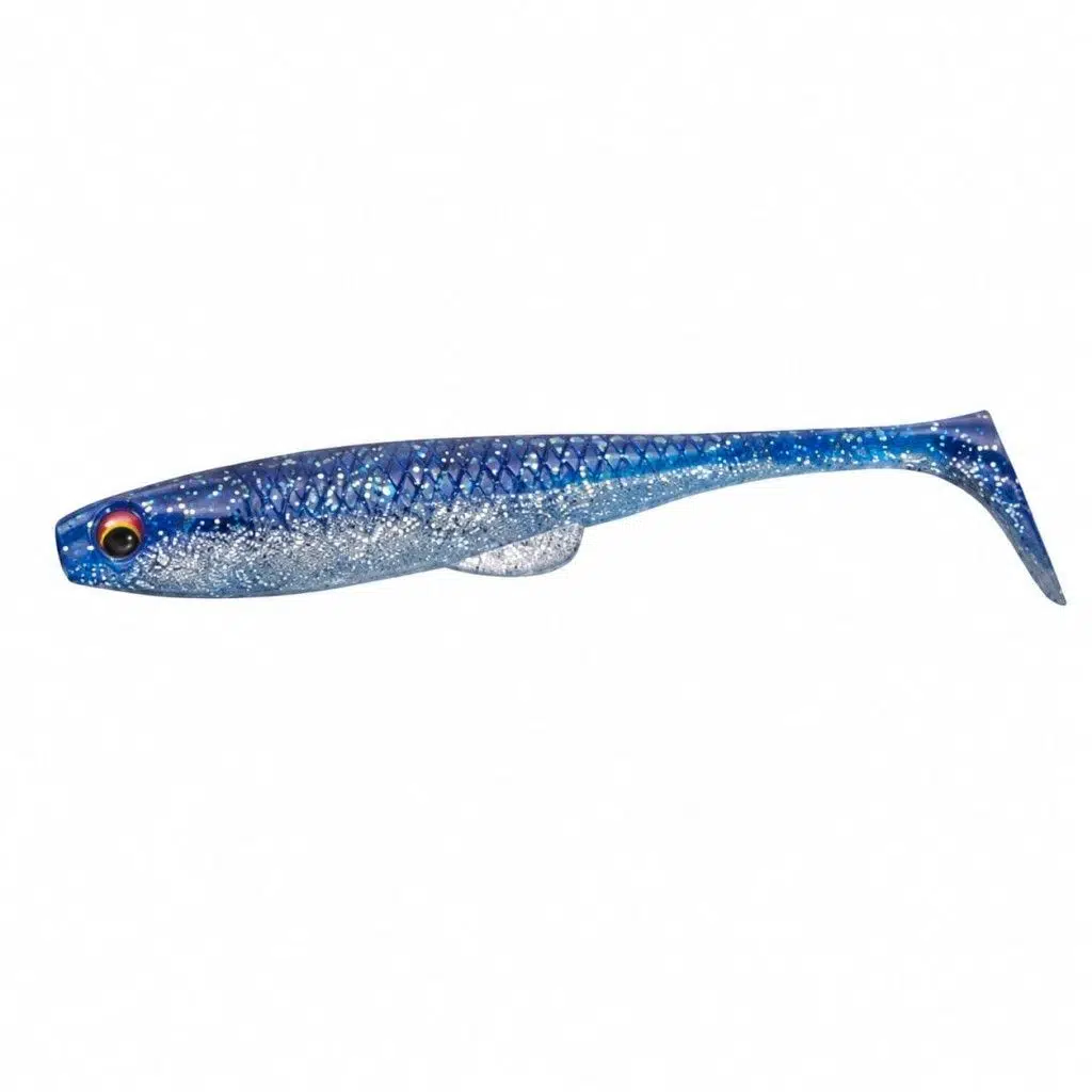 Daiwa FJ Duckfin Shad 9 cm Silikon Yem (7 Adet) - Gold Lame Raw Sardine