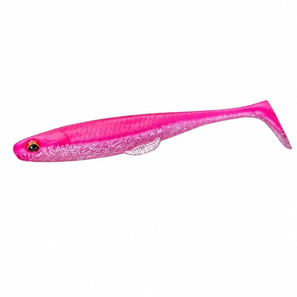 Daiwa FJ Duckfin Shad 9 cm Silikon Yem (7 Adet) - Hirame Pink