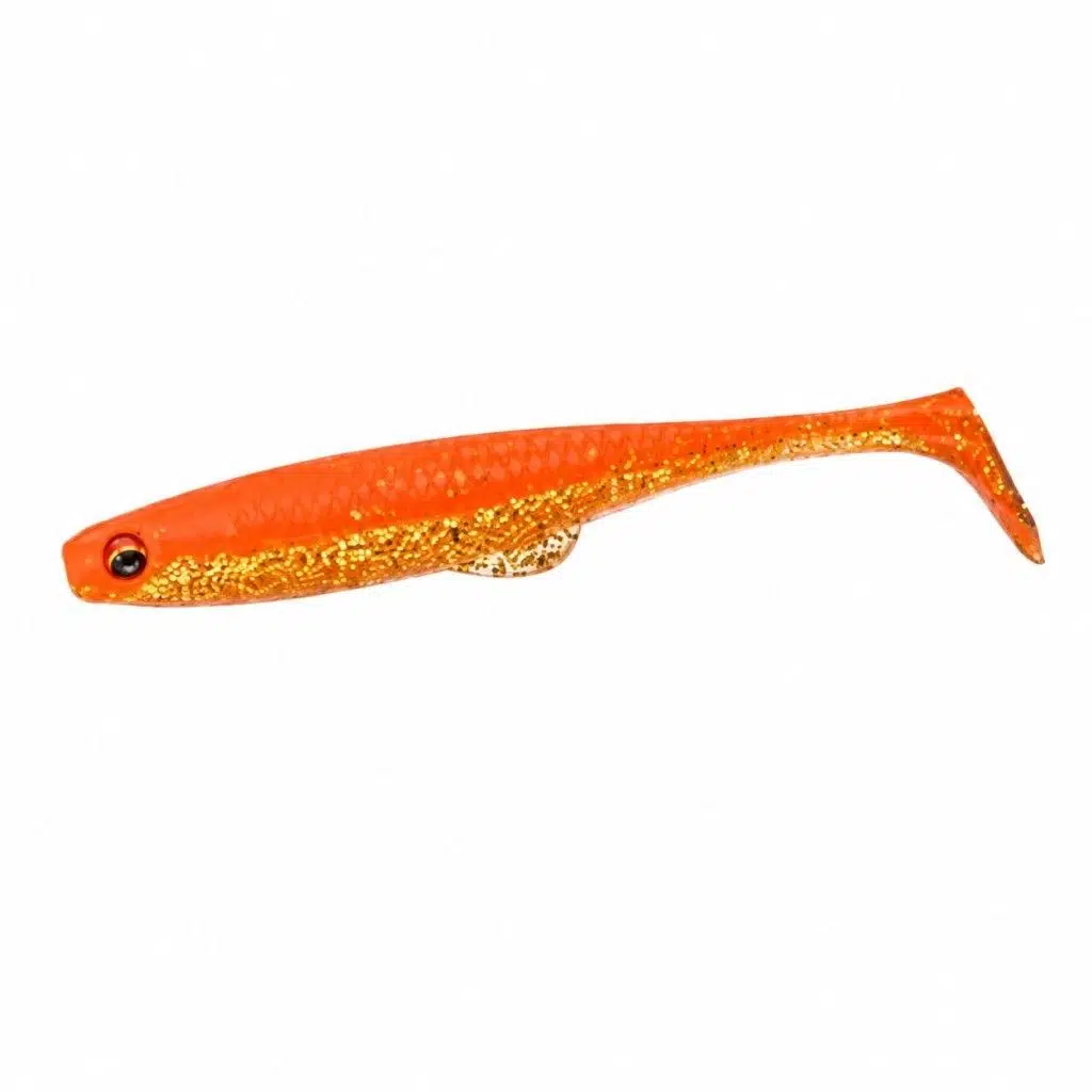 Daiwa FJ Duckfin Shad 9 cm Silikon Yem (7 Adet) - Orange Gold