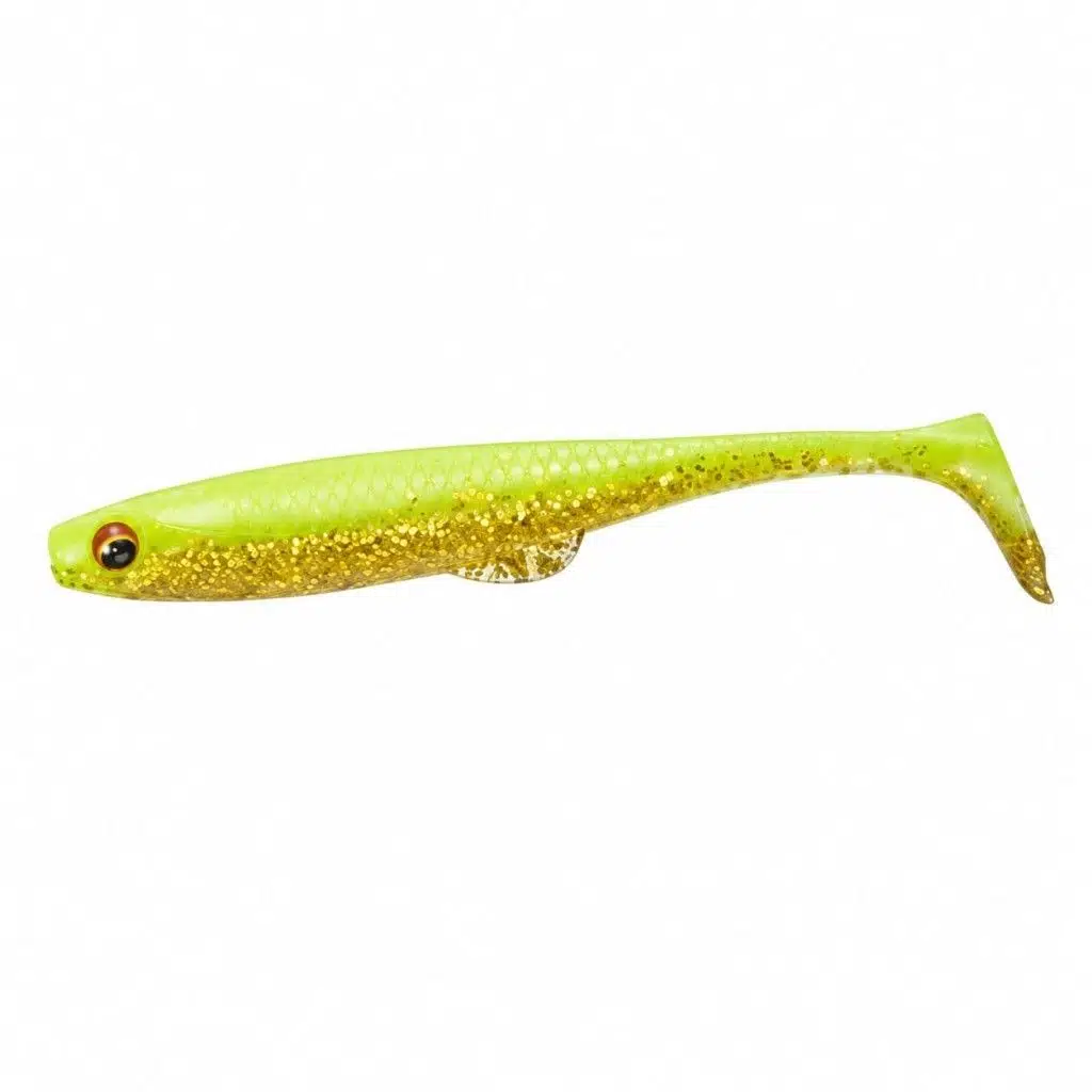Daiwa FJ Duckfin Shad 9 cm Silikon Yem (7 Adet) - Hirame Chart Gold