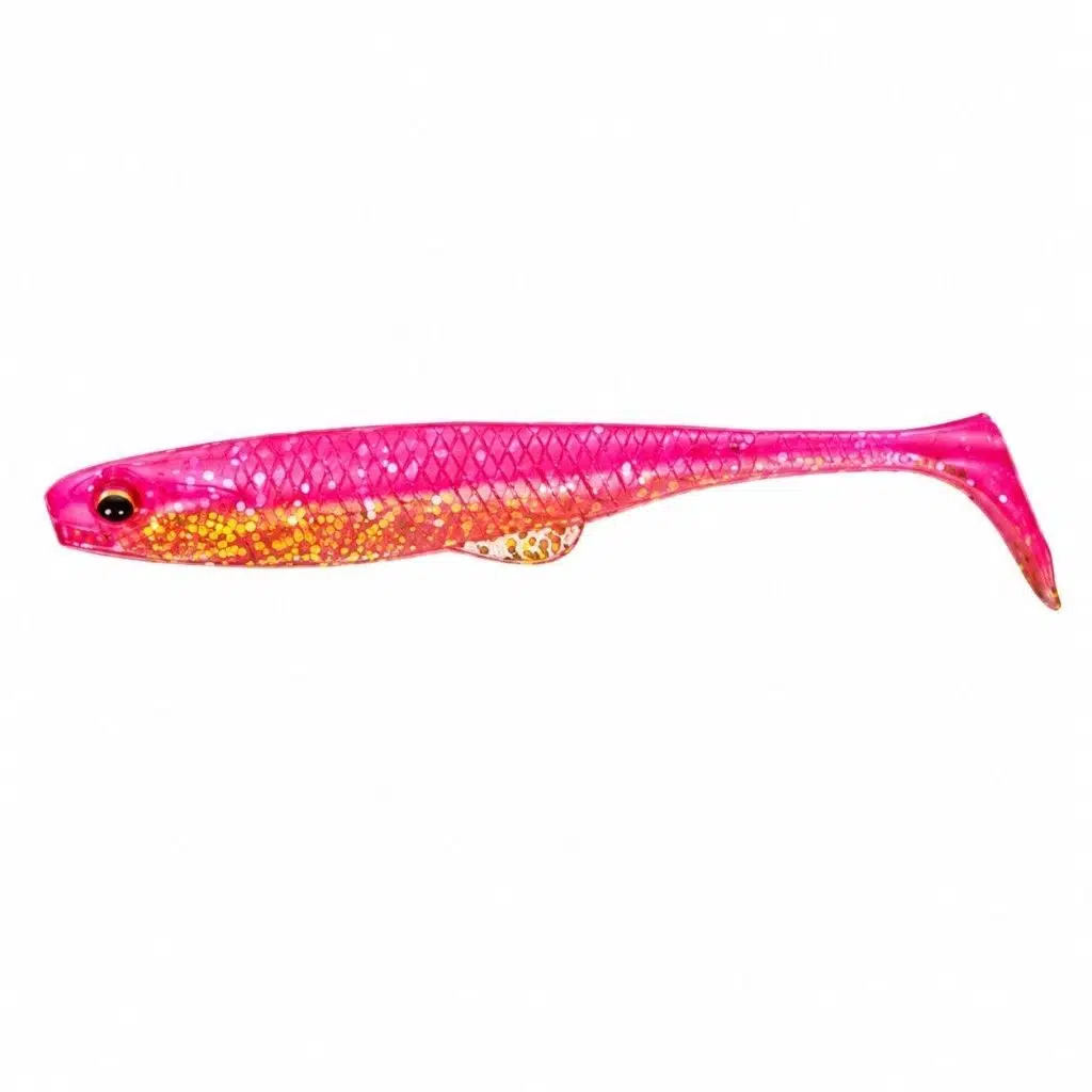 Daiwa FJ Duckfin Shad 9 cm Silikon Yem (7 Adet) - Pink Gold