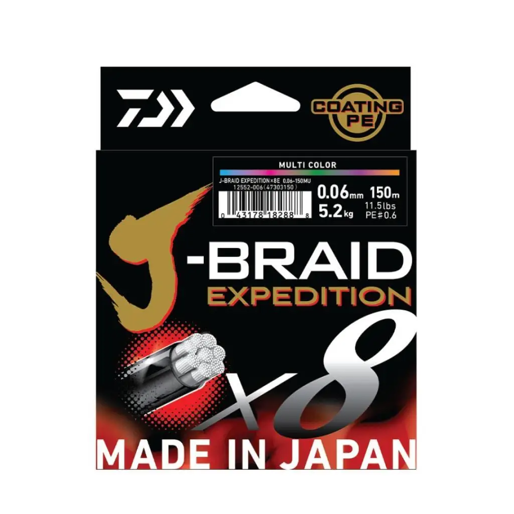 Daiwa J-Braid Expedition Smash Orange 150 M İp Misina Daiwa J-Braid Expedition Smash Orange 150 M İp Misina