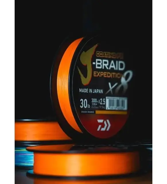 Daiwa J-Braid Expedition Smash Orange 150 M İp Misina Daiwa J-Braid Expedition Smash Orange 150 M İp Misina