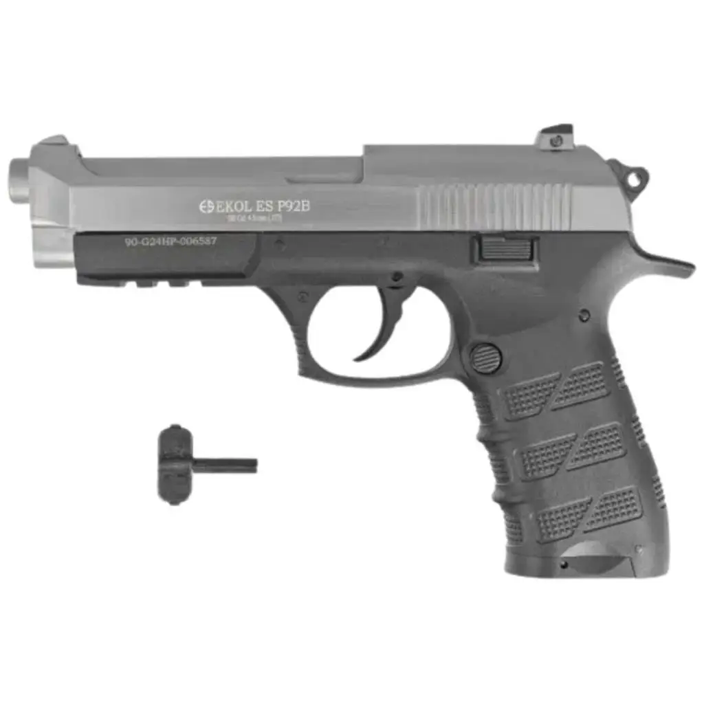 Ekol ES P92B Blowback Havalı 4.5 mm - Füme Ekol ES P92B Blowback Havalı 4.5 mm - Füme