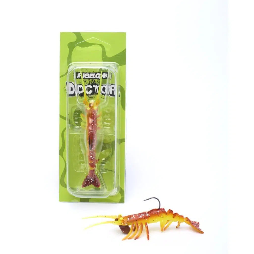 Fubelo Doctor Shrimp 75 mm 6.5 gr Silikon Karides - Brown Orange