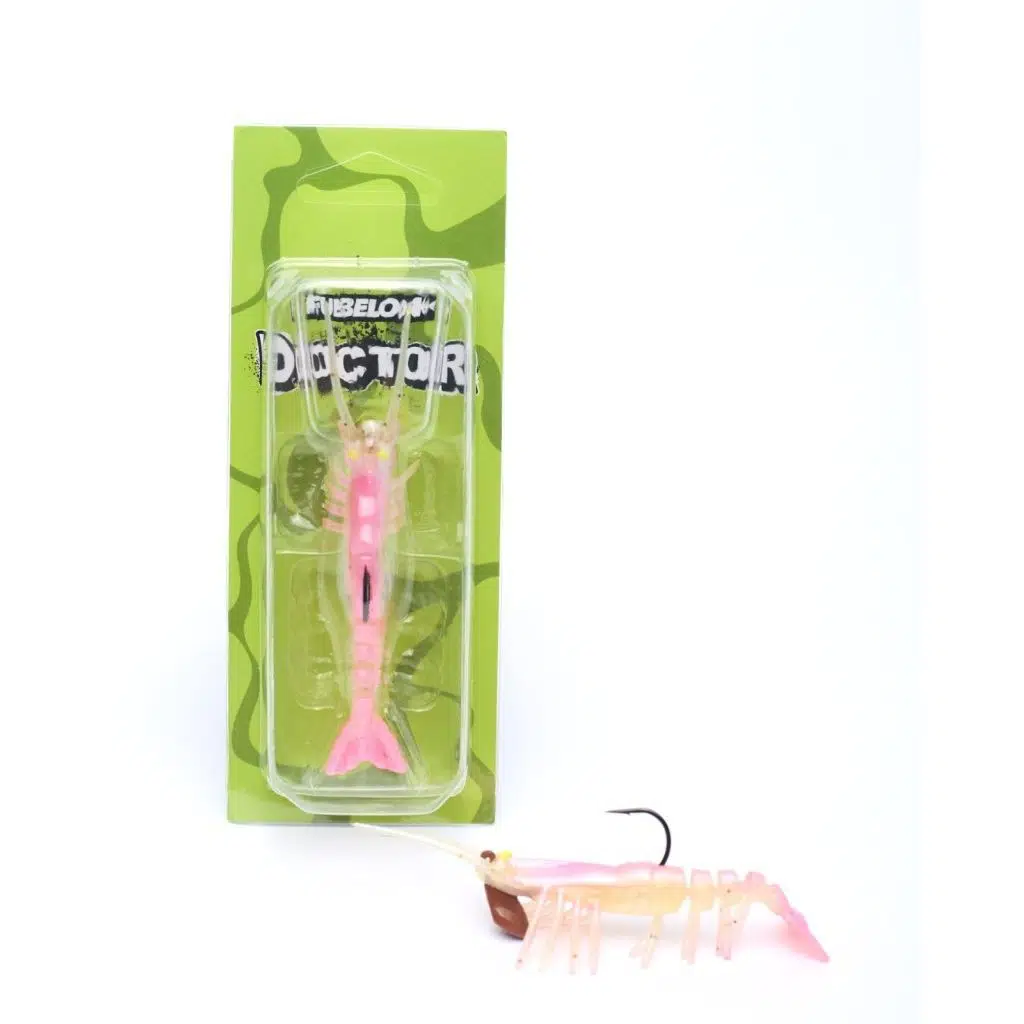 Fubelo Doctor Shrimp 75 mm 6.5 gr Silikon Karides - Pink Gold