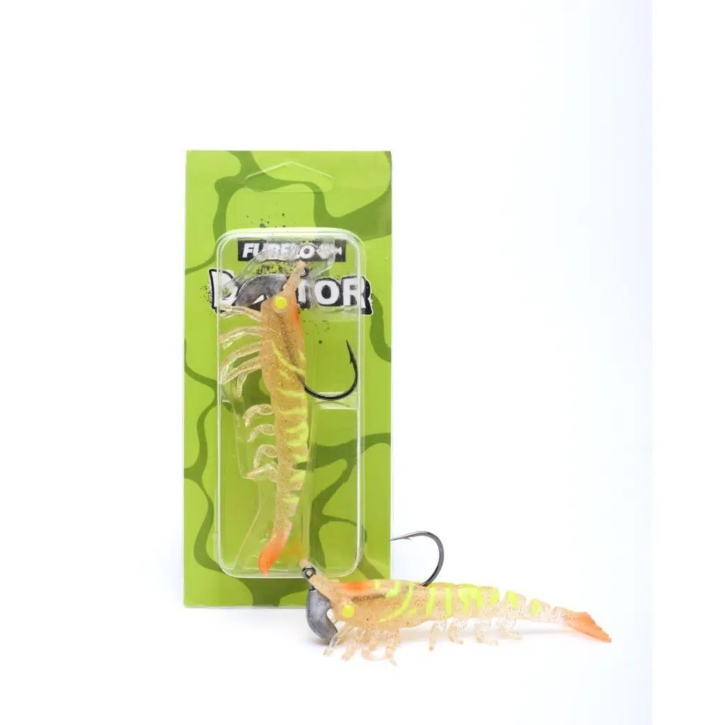 Fubelo Doctor Shrimp 90 mm 14.5 gr Silikon Karides - Yellow Leopard Gold