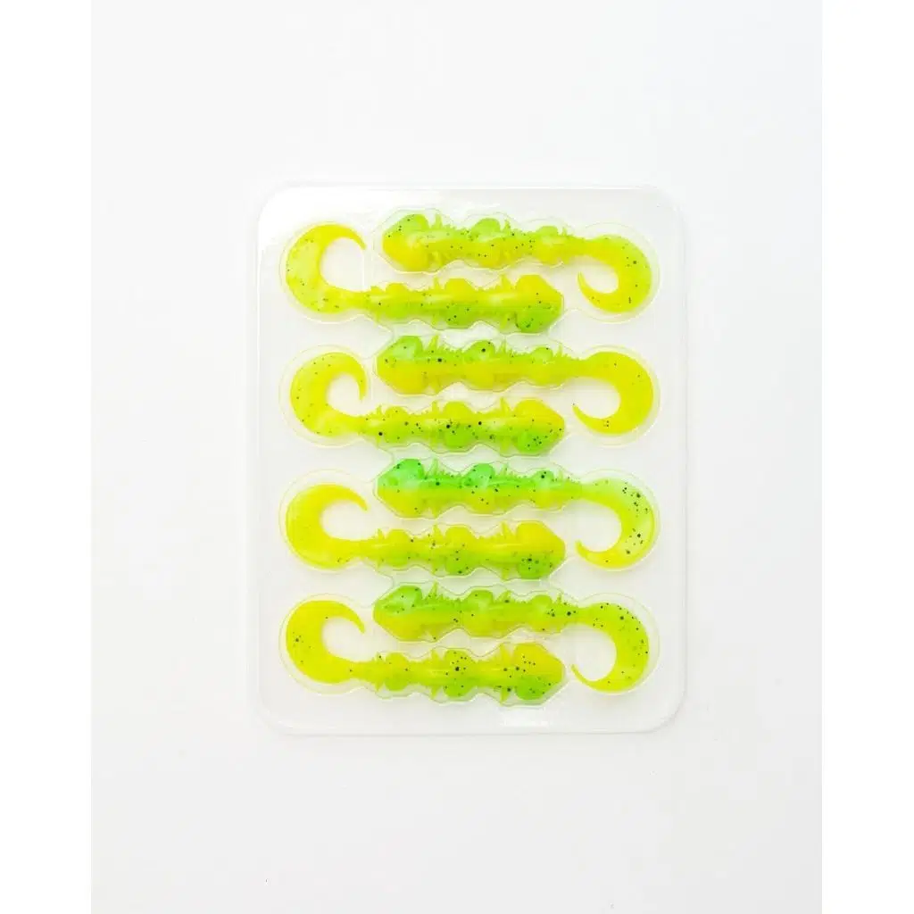Fubelo Fubelorm 6 cm Kokulu Silikon Balık 8 pcs - Yellow Green