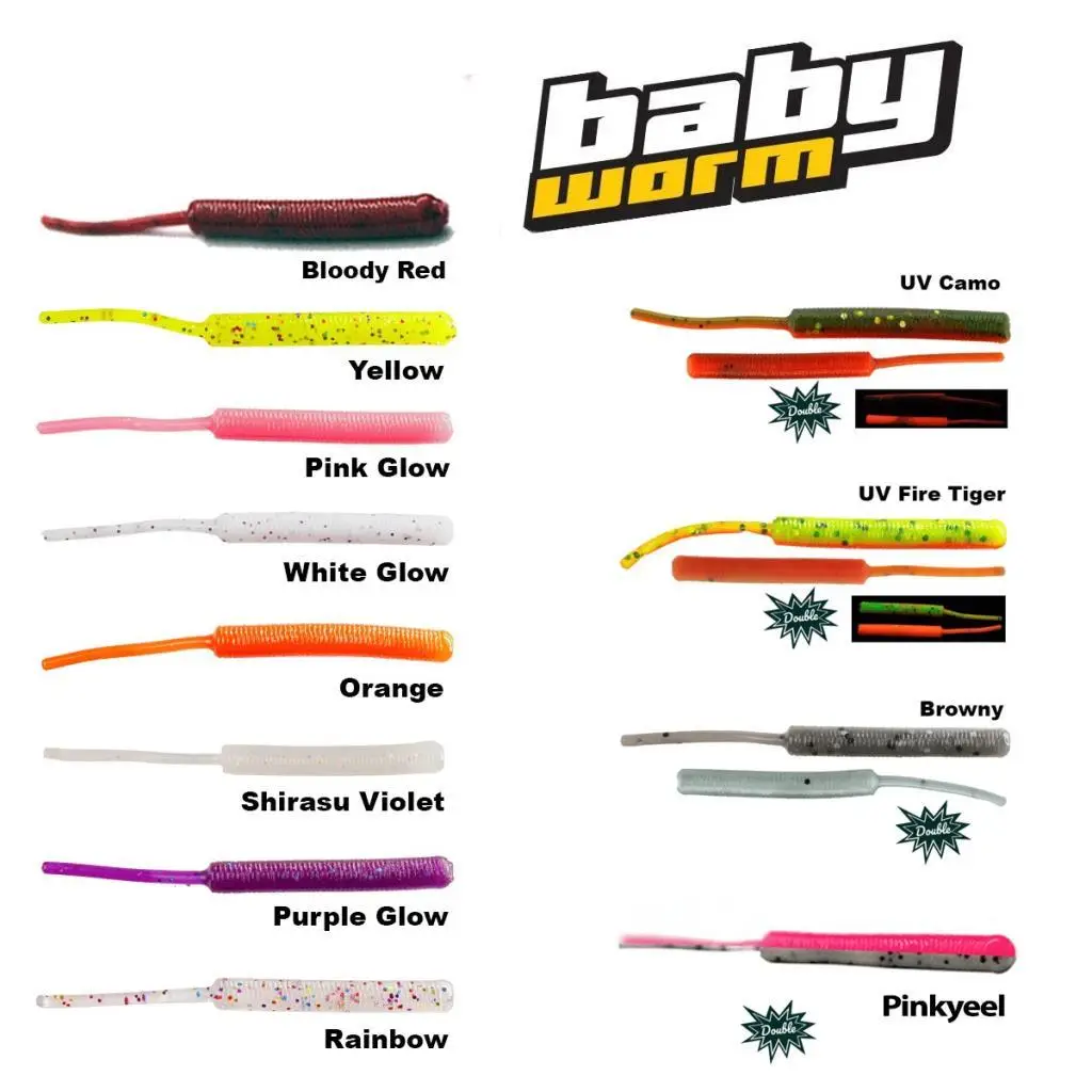 Fujin Baby Worm 5.2 cm Floating LRF Silikonu Fujin Baby Worm 5.2 cm Floating LRF Silikonu