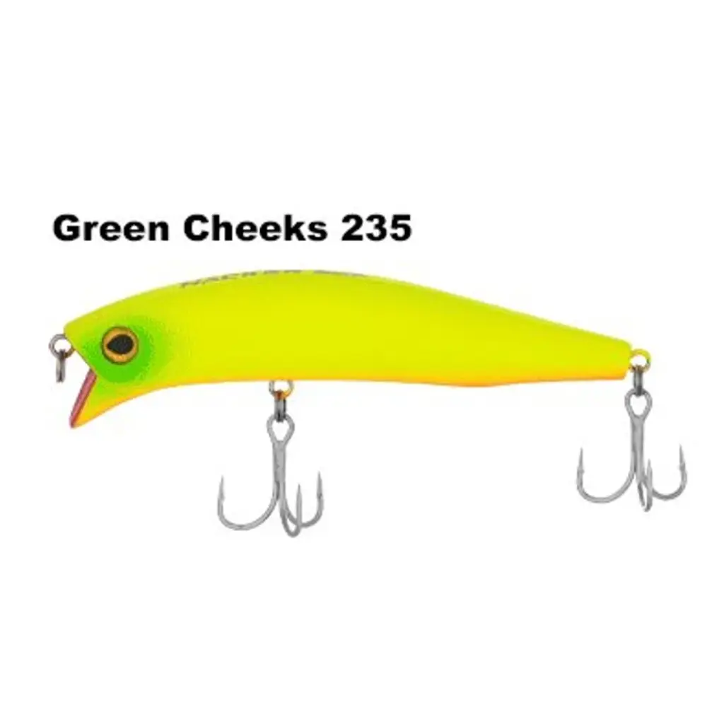 Fujin Hacker 90mm 13.7gr SSR Floating Maket Balık - 235 Green Cheeks