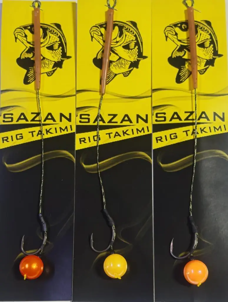 Hazır Yüzen Sazan Rig Takımı Yuvarlak Boncuklu 12 mm 3 lü Paket Hazır Yüzen Sazan Rig Takımı Yuvarlak Boncuklu 12 mm 3 lü Paket