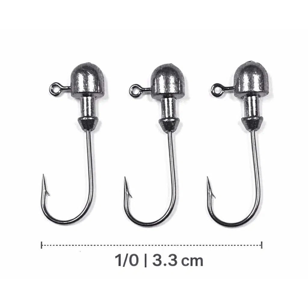 Jighead İğne 1/0 3.3 Cm Silikon Yem İçin Levrek Avı Uyumlu 3’lü Paket