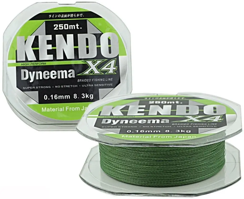Kendo Dynema 4 Örgü 120Mt (Green) İp Misina Kendo Dynema 4 Örgü 120Mt (Green) İp Misina