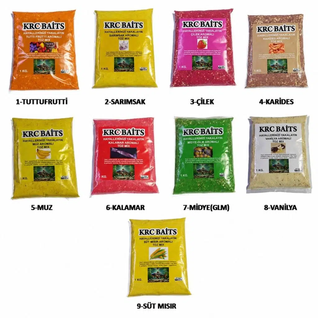 KRC Baits Aromalı Sazan Hamur Tozu/Unu 1000 Gr