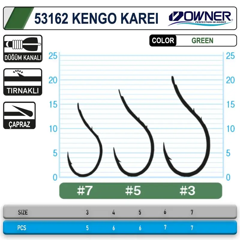 Owner 53162 Kengo Karei S. Green İğne Owner 53162 Kengo Karei S. Green İğne