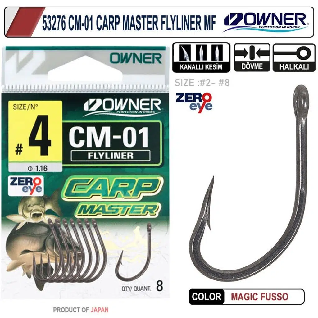Owner 53276 CM-01 Carp Master Flylıner MF Sazan İğnesi