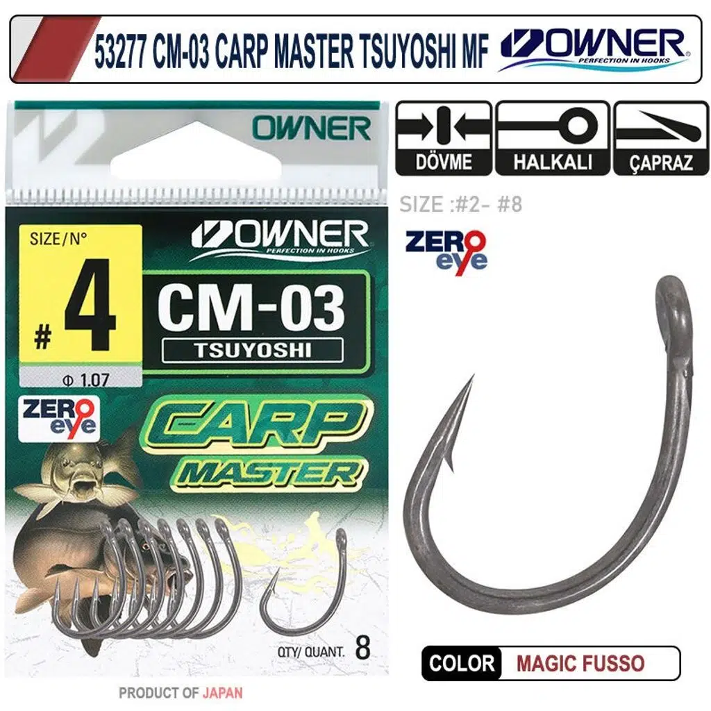 Owner 53277 CM-03 Carp Master Tsuyoshi MF Sazan İğnesi
