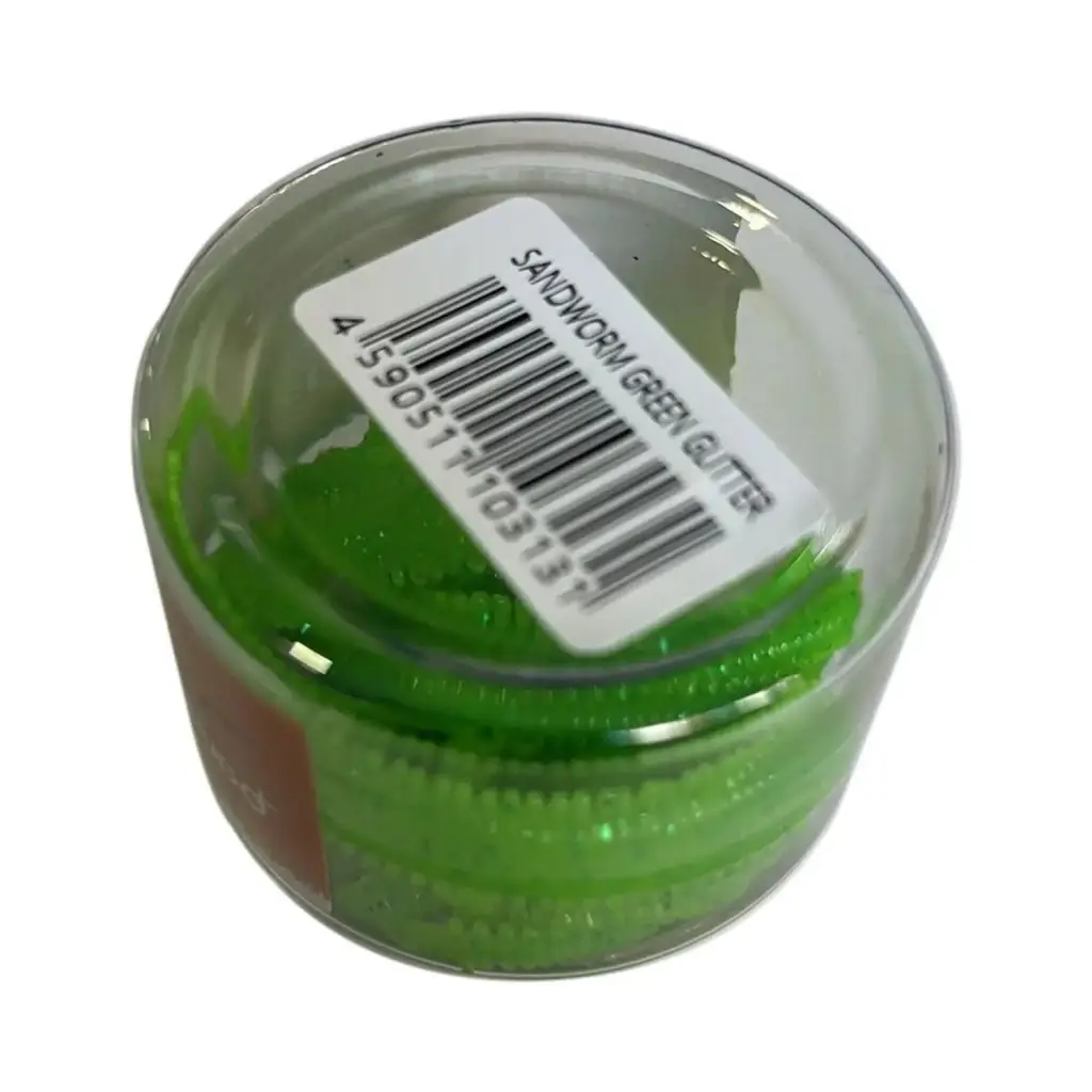 Pandora Perfect Soft Baits Sand Worm 7cm (Kavanozlu Ambalaj) - 11-Green Glitter