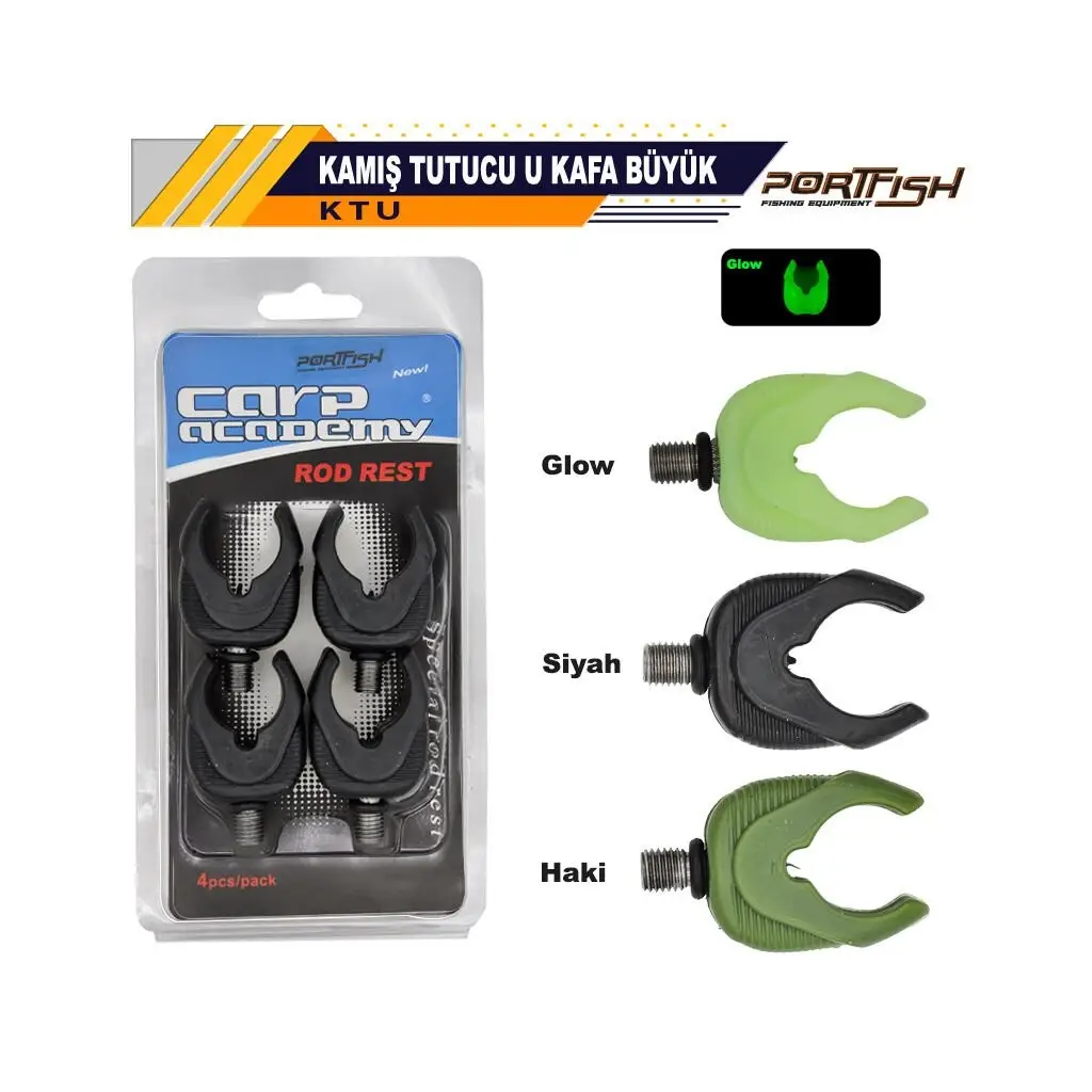 Portfish Kamış Tutucu U Kafa Büyük Boy 4 pcs 