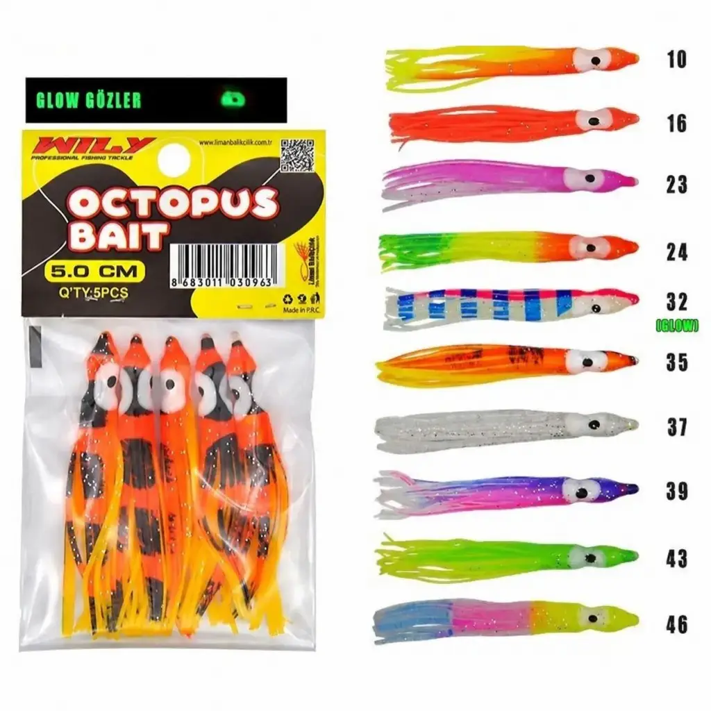 Portfish Octopus Ahtapot 5 cm Silikon Yem