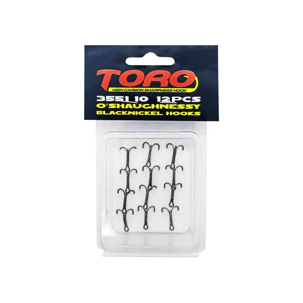 Protackle Toro 3551 Üçlü İğne Siyah Nikel 10 No 12 pcs