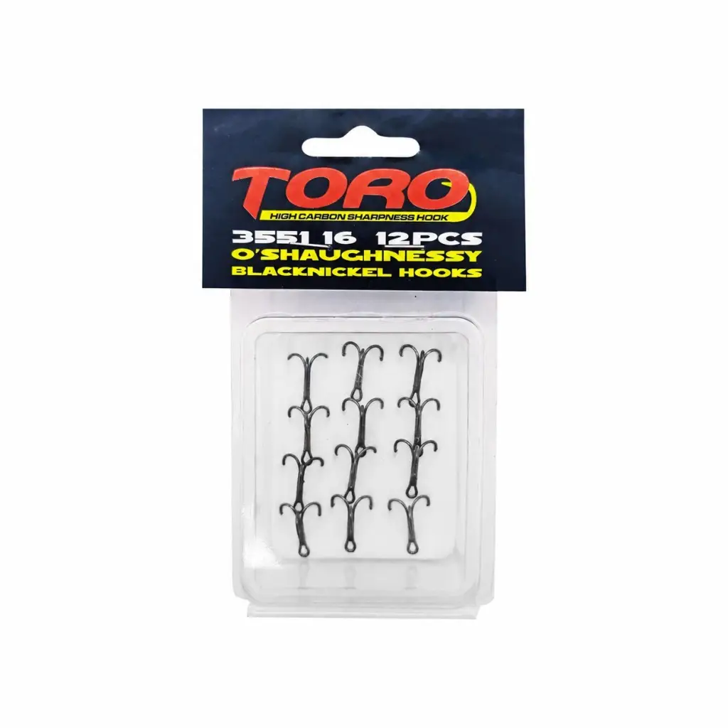 Protackle Toro 3551 Üçlü İğne Siyah Nikel 16 No 12 pcs