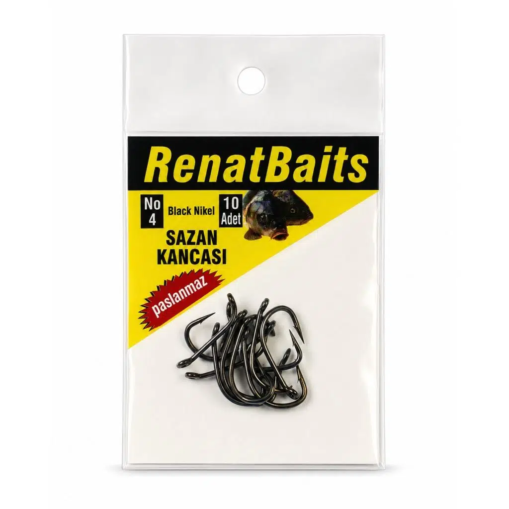 Renat Carp Wide Gape Paslanmaz Sazan İğnesi - 4
