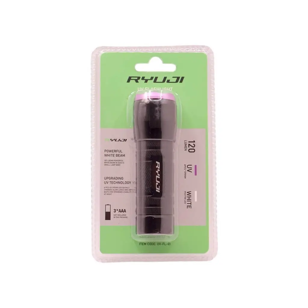 Ryuji 120 Lümen Beyaz + UV Işıklı El Feneri