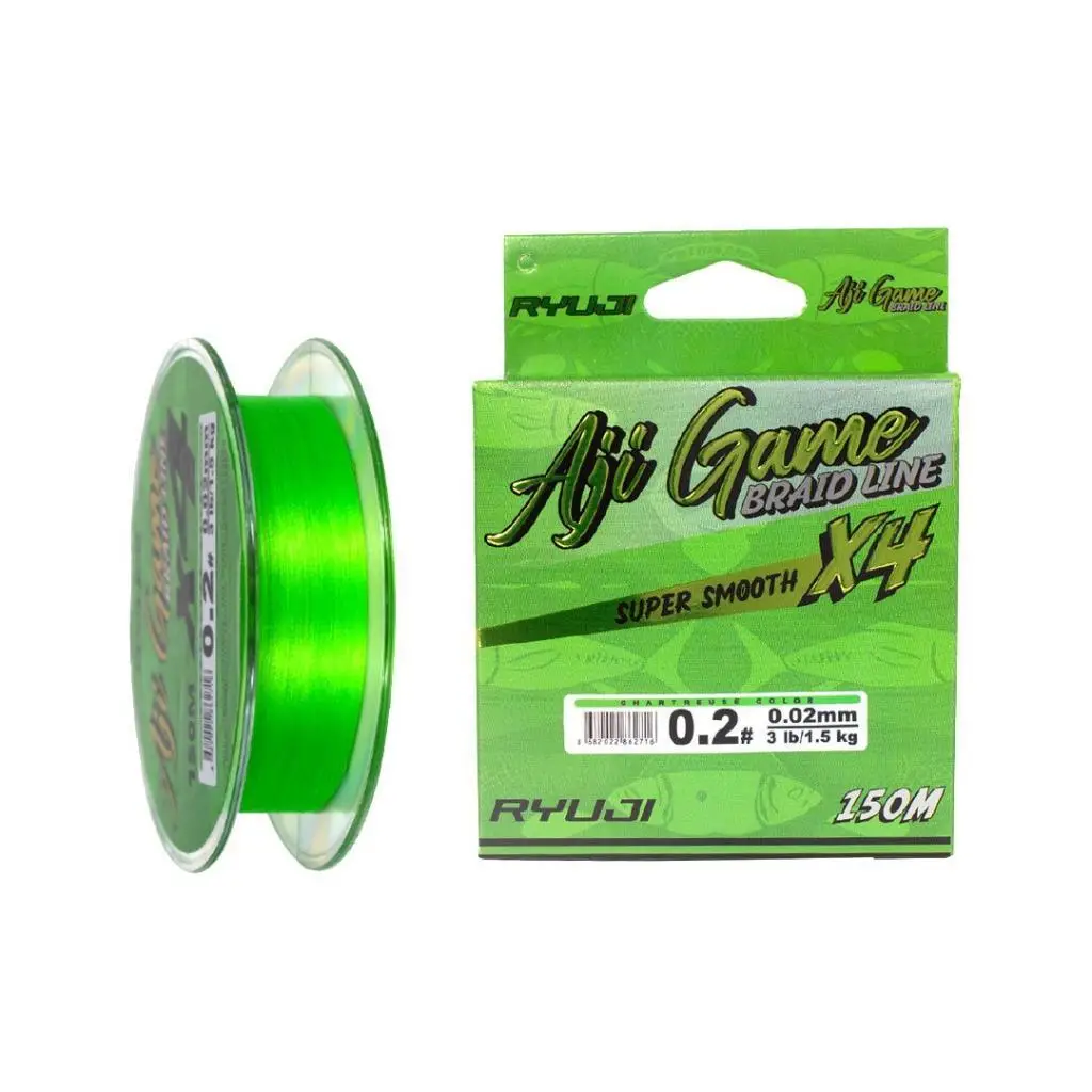 Ryuji Aji Game 4X 150m Chartreuse LRF İp Misina Ryuji Aji Game 4X 150m Chartreuse LRF İp Misina
