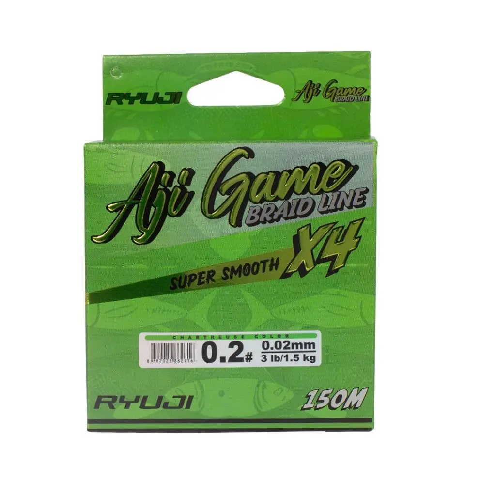 Ryuji Aji Game 4X 150m Chartreuse LRF İp Misina Ryuji Aji Game 4X 150m Chartreuse LRF İp Misina
