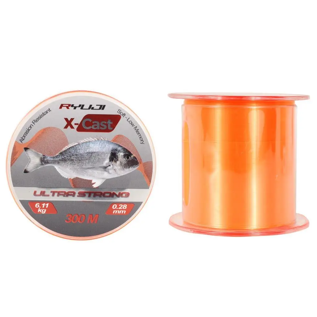 Ryuji X-Cast Surf 300 Metre Orange Turuncu Monofilament Misina Ryuji X-Cast Surf 300 Metre Orange Turuncu Monofilament Misina