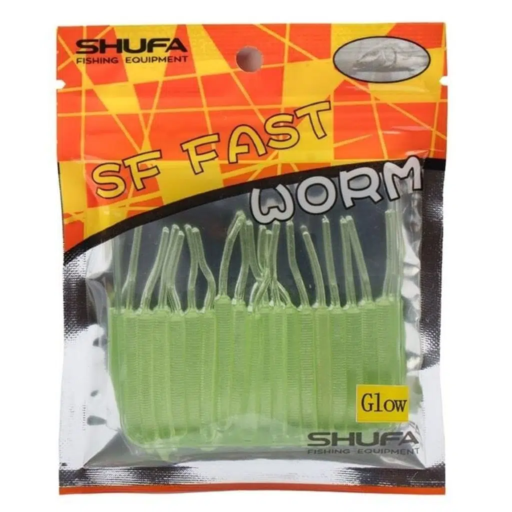 Shufa SF Fast Worm 5.1cm Lrf Silikon Yem - GLOW