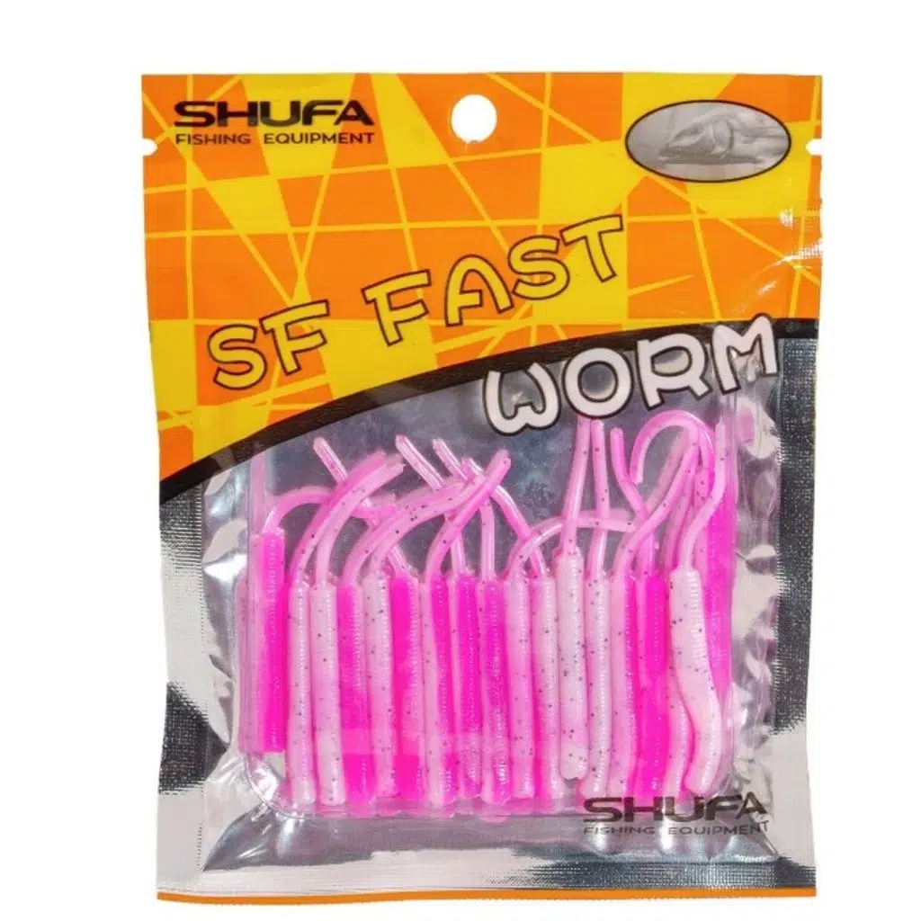 Shufa SF Fast Worm 5.1cm Lrf Silikon Yem - Pink White