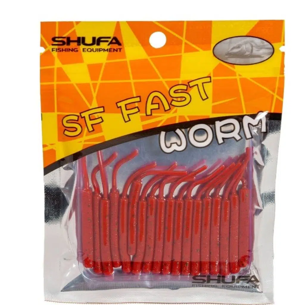 Shufa SF Fast Worm 5.1cm Lrf Silikon Yem - RED