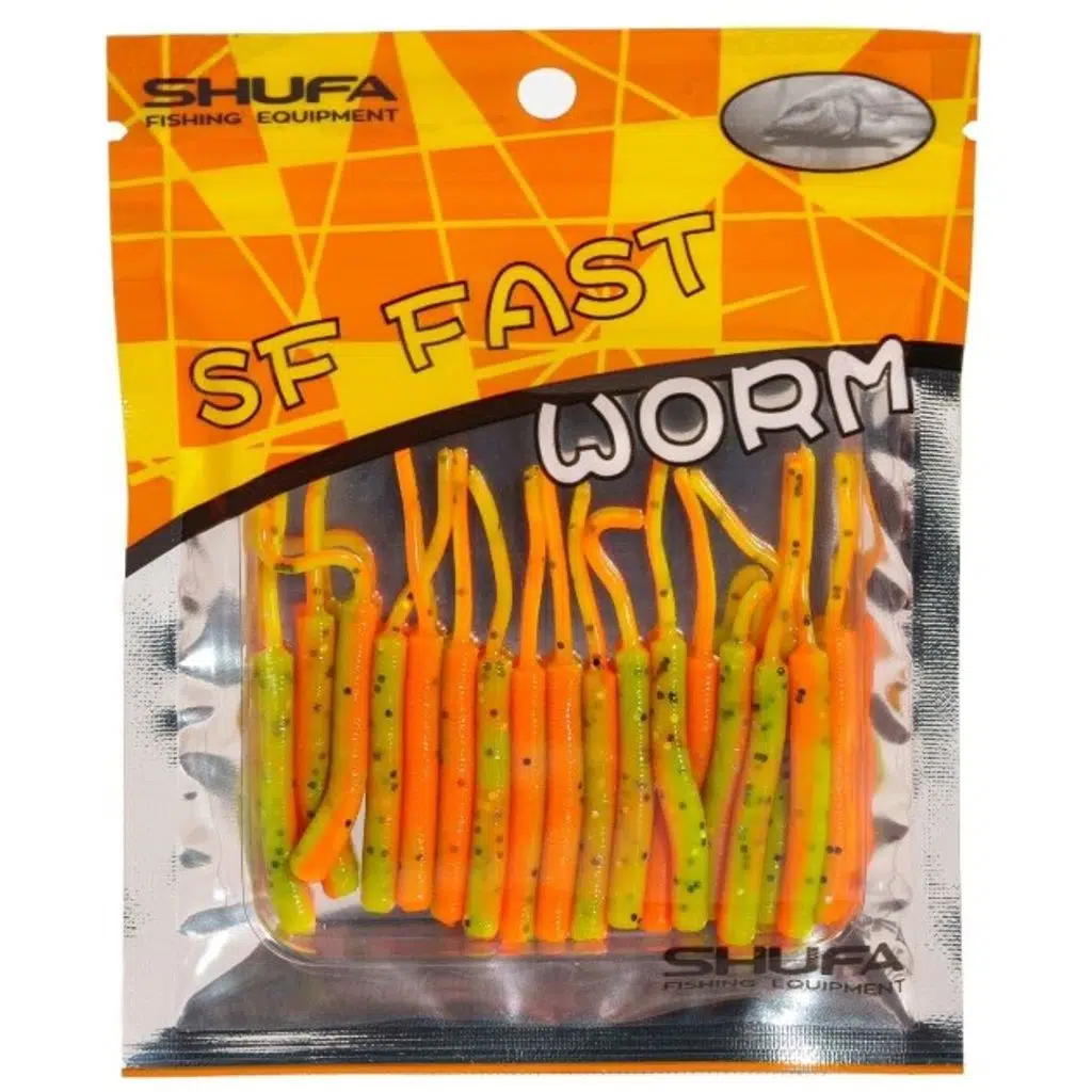 Shufa SF Fast Worm 5.1cm Lrf Silikon Yem - Fire Tiger