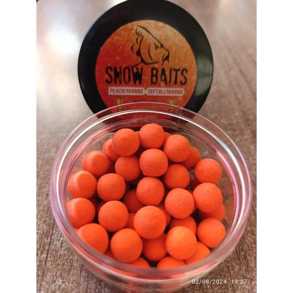 Snow Baits Yüzen Pop-Up 12 mm Mango Şeftali Snow Baits Yüzen Pop-Up 12 mm Mango Şeftali