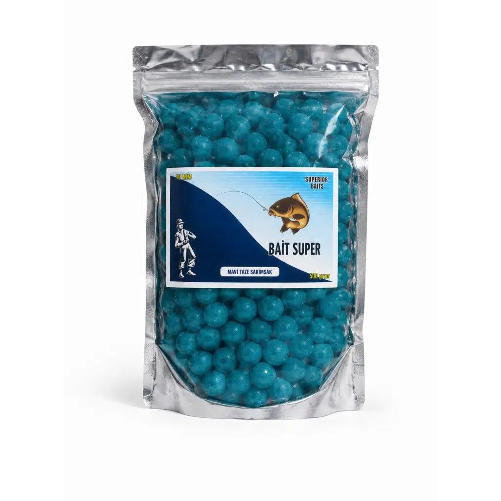 SuperCarp Baits 18mm Boili 500 gr - 6-Mavi Taze Sarımsak