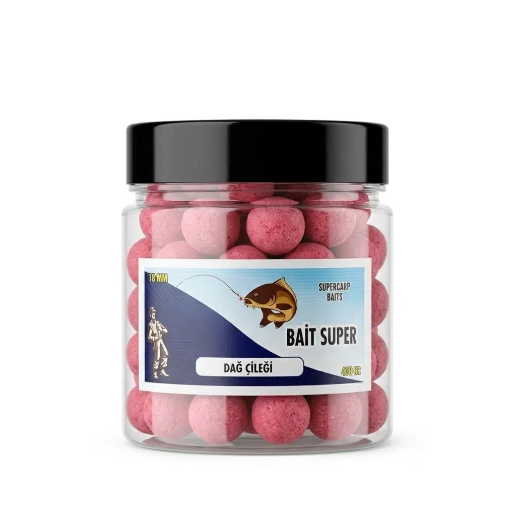 SuperCarp Baits Boili 400 gr 18 mm - ÇİLEK