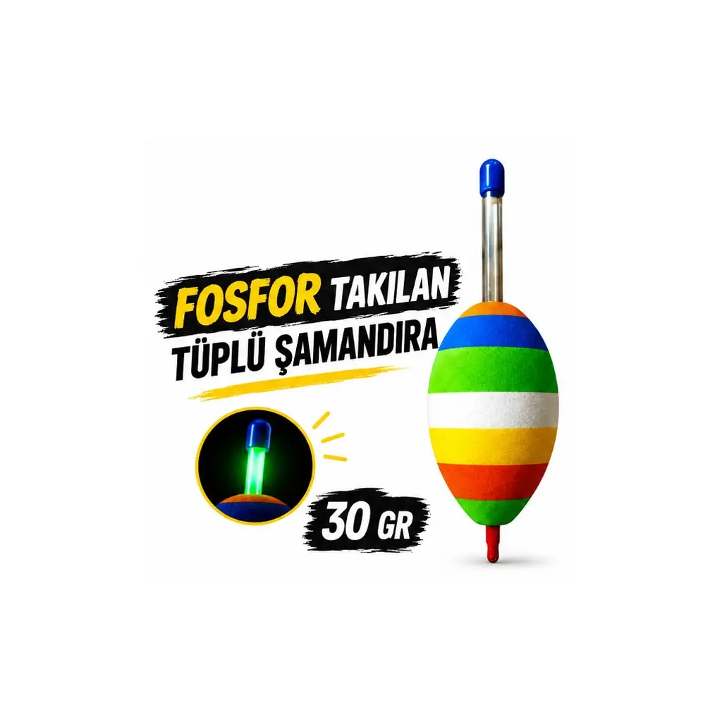 Tüplü Şamandıra Fosfor Takılabilen - 30 GR