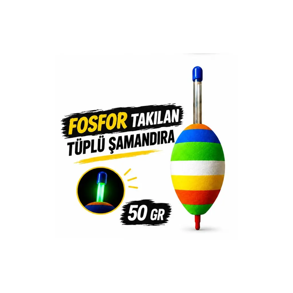 Tüplü Şamandıra Fosfor Takılabilen - 50 GR 
